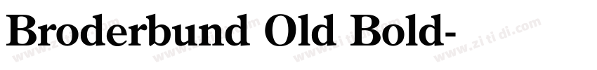 Broderbund Old Bold字体转换